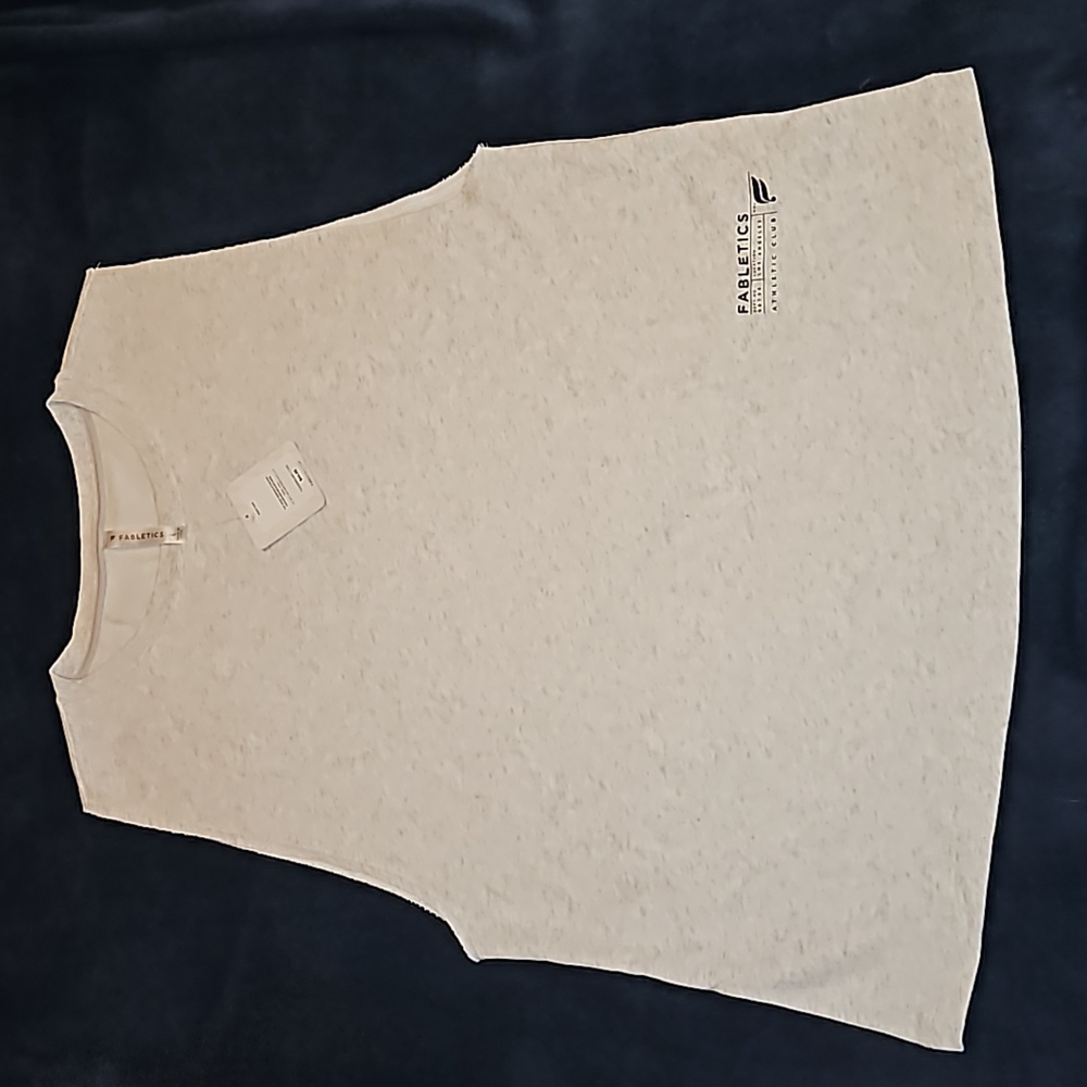 Fabletics Tank Top Men's Size Large Beige Sleeveless Athletic Club